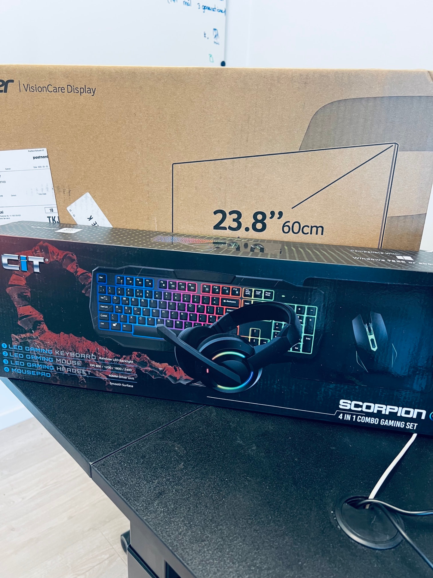 Nyt CIT Scorpion 4-i-1 gaming-sæt med tastatur, mus, headset og musemåtte i pakken